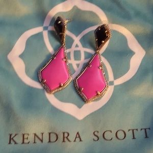 Kendra Scott Earrings Alexia Pink Black